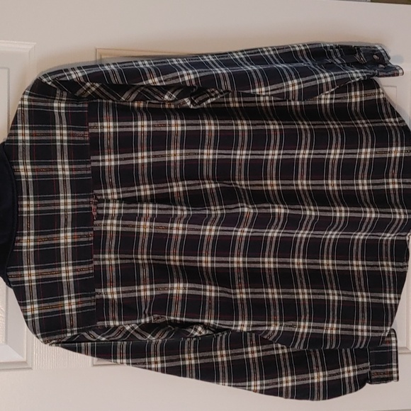 Vintage Holiday Long Sleeve Button Down Womens Sz Medium Plaid Metallic Velvour - Picture 6 of 10